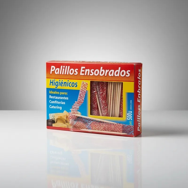 Escarbadientes Madera IBERIA Ensobrado Cristal (x 500 unid)