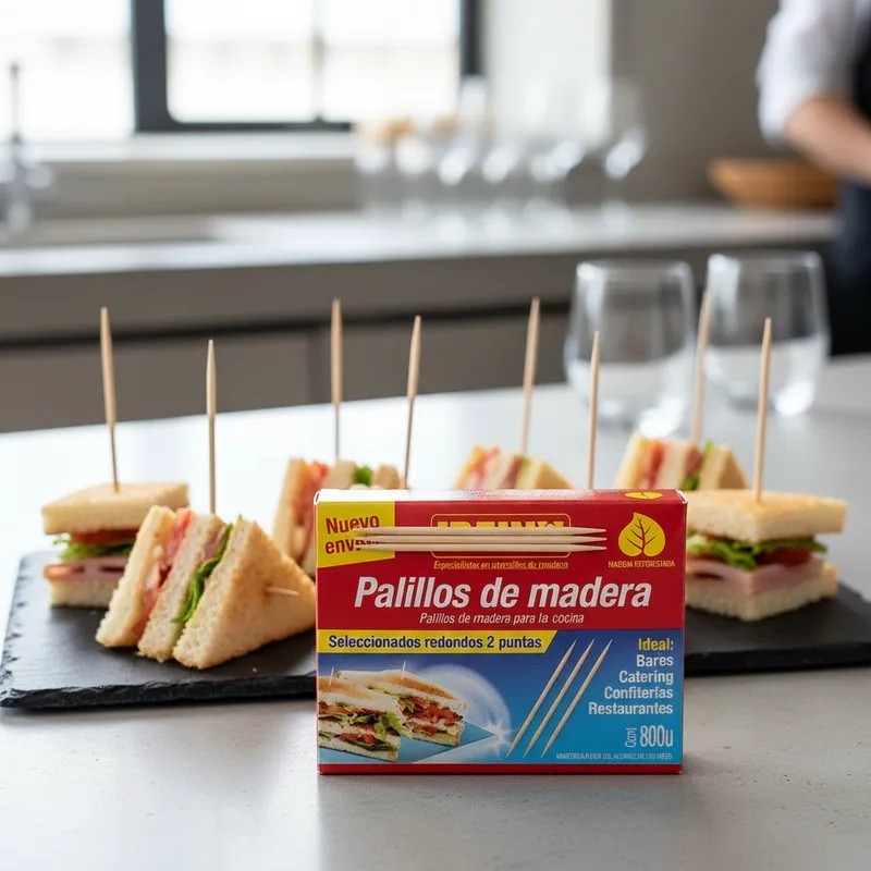 Escarbadientes / Palillos de Madera a granel (caja x 800 unid)