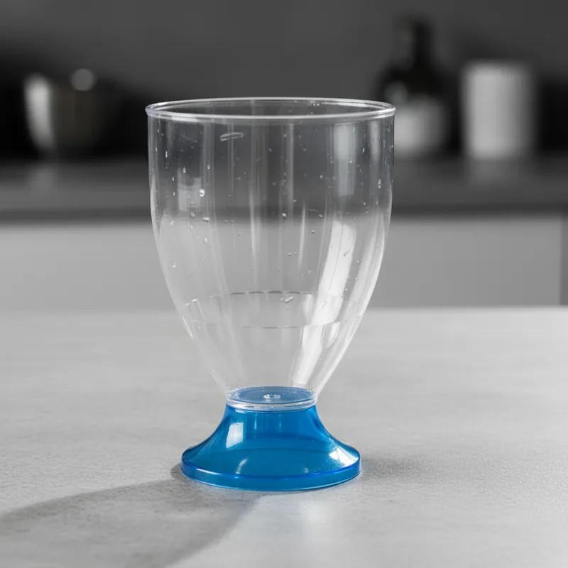 Copa Degustación Mini Danubio 70 cc Pie Azul (x 50 unidades)