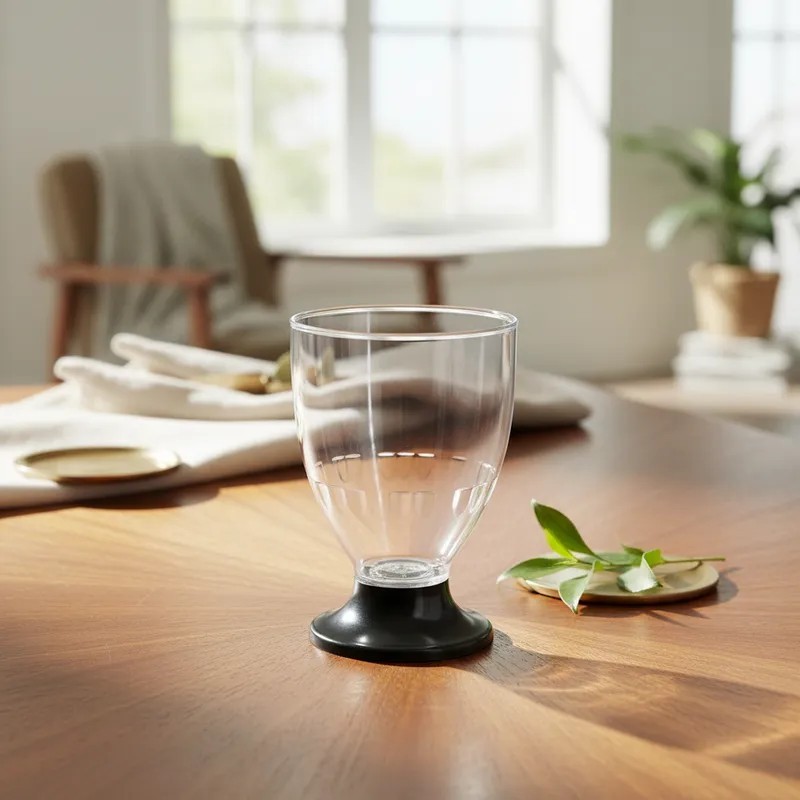 Copa de Vino DANUBIO Pie Negro 220 cc (x 50 unidades)