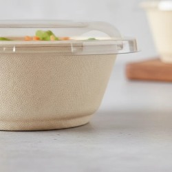 TAPA Plástica Bowl BIO CAÑAPACK Bagazo de Caña 850 (x 50 un)