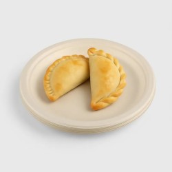 Plato BIO Bagazo de Caña Natural 23 cm (pack x 50 unidades)