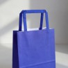 Bolsa Papel Azul 22 x 10 x 30 cm con manija (Mod Acuario)