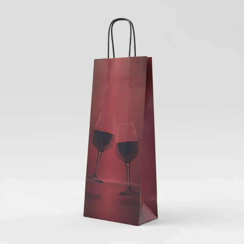 Bolsa para Botella *CELEBRAR* 14 x 8 x 40 cm con manija