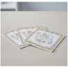 Servilletas Navideñas 33 x 33 D/H Paz y Amor (Oro) pack x 25