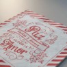 Servilletas Navideñas 33 x 33 D/H Paz y Amor (Rojo) pack x 25