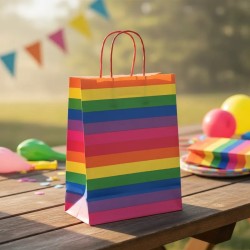 Bolsa Papel *Rainbow* 22 x 8 x 22 cm con manija