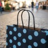Bolsa Papel *Lunares Blancos* 30 x 12 x 41 cm con manija