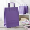 Bolsa Papel Violeta 22 x 10 x 30 cm con manijas