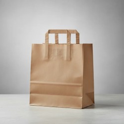 Bolsa Kraft Marrón 36 x 15 x 48 cm con manija (Mod Acuario)