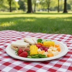 Plato BIO Fécula de Maíz Grande (23 cm) pack x 12 unidades