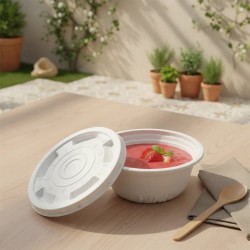 Bowl BIO Fécula de Maíz 450 cc con tapa (pack x 40 unidades)