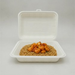 Estuche BIO F de Maíz con tapa 1000 ml (18 x 18 x 6,5 cm) x 100