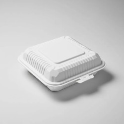 Estuche BIO F de Maíz con tapa 1000 ml (18 x 18 x 6,5 cm) x 100