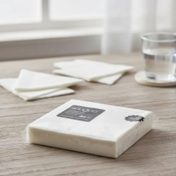 Servilletas Bouquet 24 x 24 Blancas D/Pliego (pack x 25 unid)