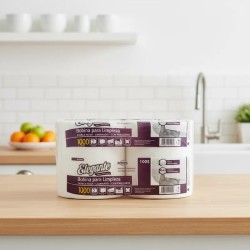 Bobina Tissue ELEGANTE D/H Troquelada (2 rollos x 600 hojas c/u)