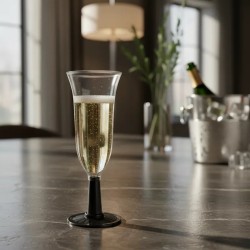 Copa Champagne c/ Pie Negro (180 cc) x 50 unidades