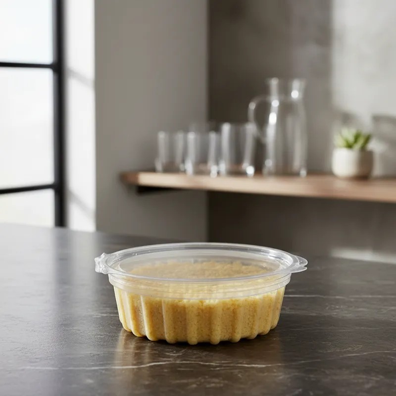 Pote Redondo con Tapa Bajo 230 cc (x 100 unidades)