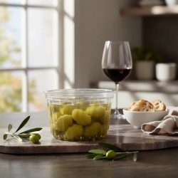 Pote Redondo con Tapa Mediano 450 cc (x 100 unidades)