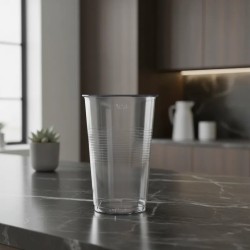 Vaso plástico traslúcido 800 cc.- x 100 unidades