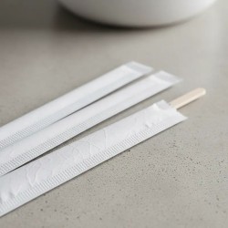 Agitadores de Café de Madera 15 cm Ensobrados (x 1000 unid)