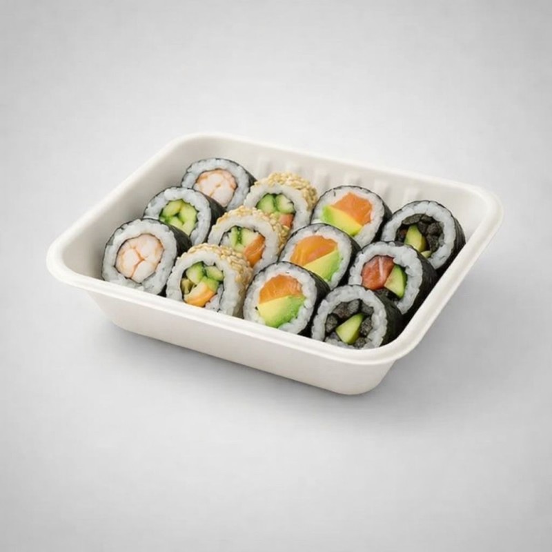 Bandeja 103 BIO Fécula de Maíz (13 x 19 x 4,8 cm) x 75 unidades