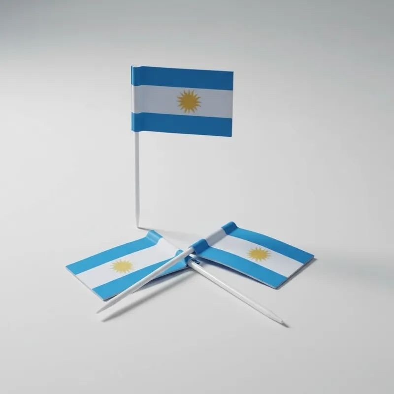 Banderitas Plásticas ARGENTINA (x 500 unidades)