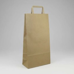 Bolsa Kraft Marrón 45 x 15 x 48 cm con manija (Mod Acuario)