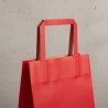 Bolsa Papel Rojo 22 x 10 x 30 cm con manija (Mod Acuario)