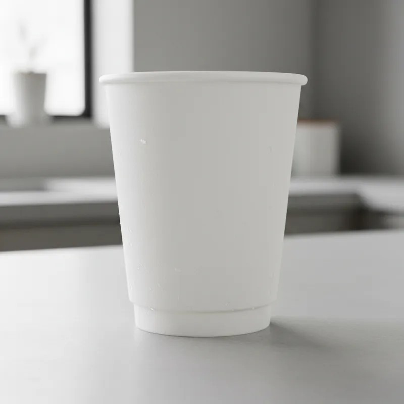 Vaso Polipapel 8 oz Doble Pared Blanco (x 100 unidades)