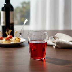 Vaso Plástico MURANO Cristal 360 cc (8,4 x 9,7 cm) x 12 unidades