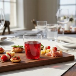 Vaso Plástico MURANO Cristal 270 cc (7,5 x 8,9 cm) x 12 unidades