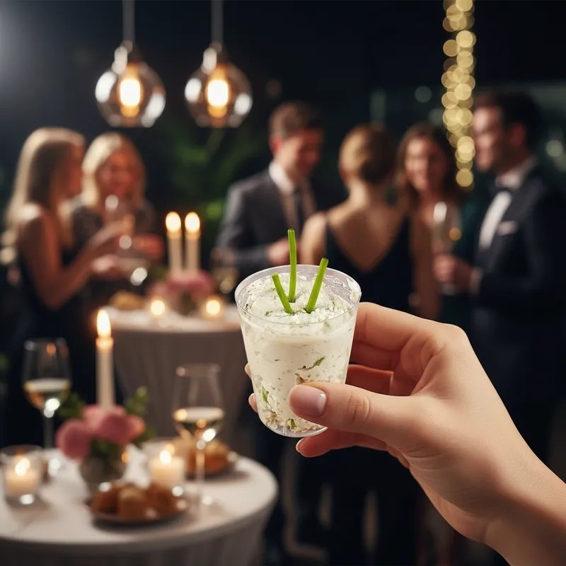 Vaso Plástico MURANO Cristal 45 cc (4,2 x 5 cm) x 25 unidades