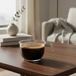 Taza plástica CRISTAL p/café 90 cc (x 50 unidades)