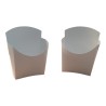 Porta Papas Fritas Mediano Cartulina Blanca (h: 11/7 cm x 8 cm) x 100
