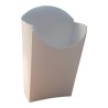 Porta Papas Fritas Grande Cartulina Blanca (h: 13/9 cm x 8.5) x 100