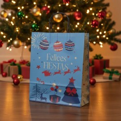 Bolsa Felices Fiestas "Festivas" 30 x 12 x 41 cm c/manija