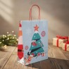 Bolsa Felices Fiestas "Merry Claus" 30 x 12 x 41 cm c/manija