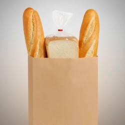 Bolsa Fondo Cuadrado Kraft Nro 4 (25 + 14 x 35 cm) x 100 unidades