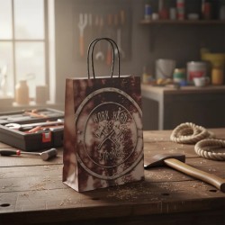 Bolsa Papel *Strong Man* 22 x 10 x 30 cm con manija