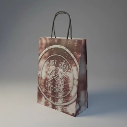 Bolsa Papel *Strong Man* 22 x 10 x 30 cm con manija