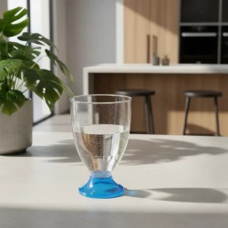 Copa Degustación Mini Danubio 70 cc Pie Azul (x 50 unidades)