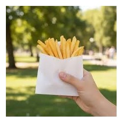 Sobres Blanco p/ Papas Fritas 13 x 10 cm P. Antigrasa (x 1000 unid)