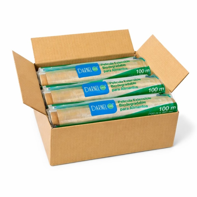 Film PVC Biodegradable "DARNEL" 28 cm x 100 mts (x unidad)
