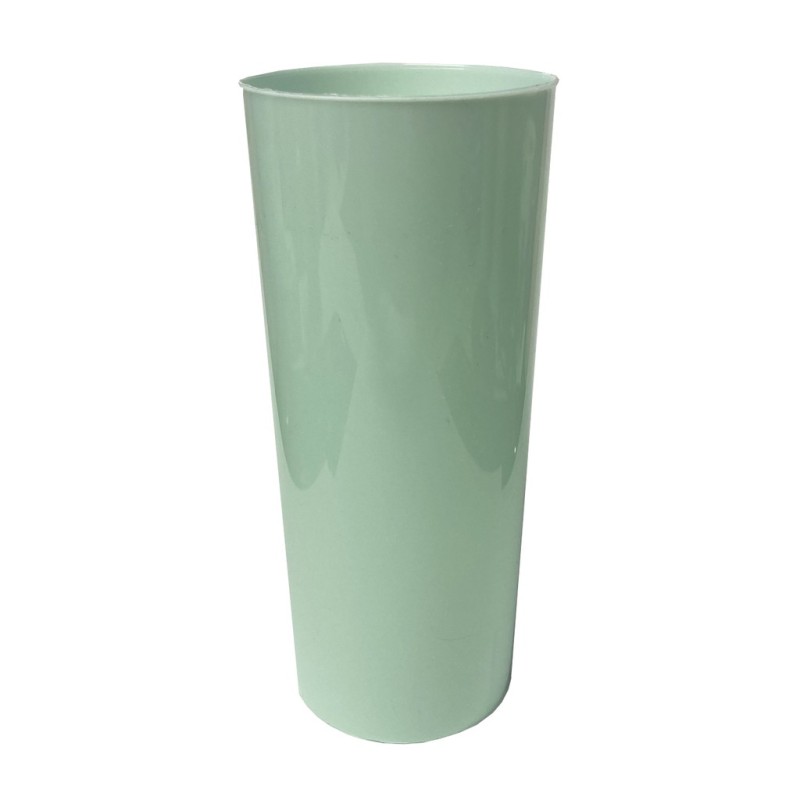 Vaso trago largo PP VERDE PASTEL (pack x 10 unidades)