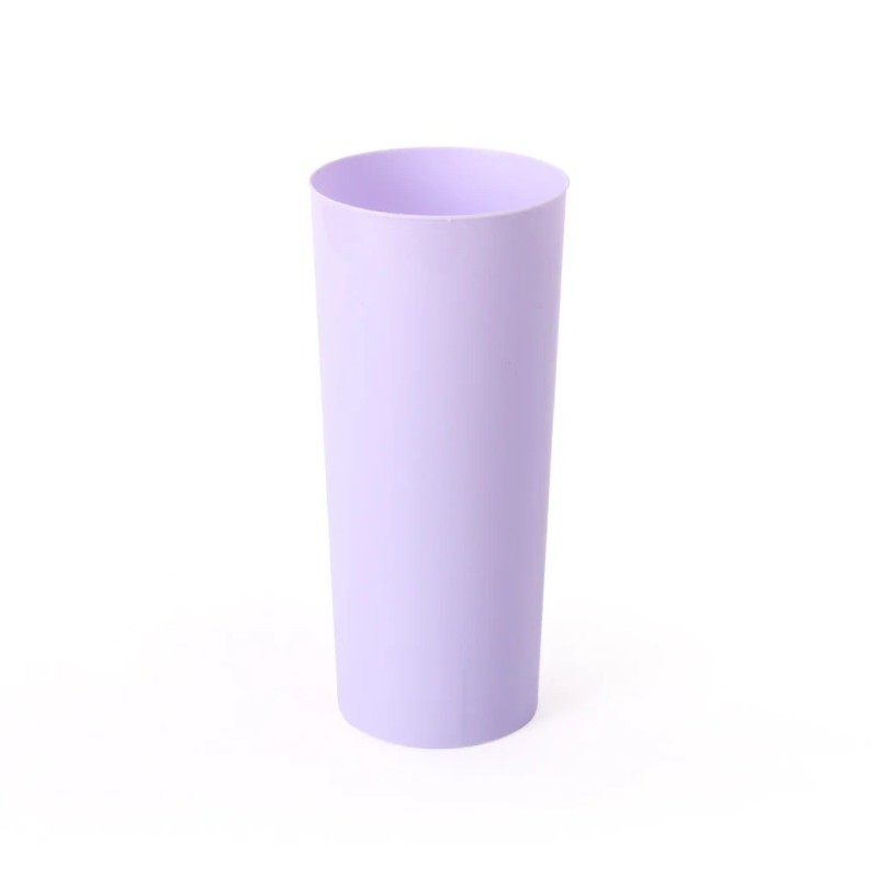 Vaso trago largo PP Violeta Pastel / Lila  (pack x 10 unidades)