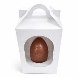 Caja p/ Huevo de Pascua 250 grs c/Visor (10 x 10 h: 15 cm) x 10 unidades