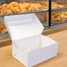 Caja Burger/Pasteleria Cartulina Blanca 21 x 13 x 11 cm (x 50 un)