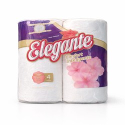 Papel Higiénico DOBLE Hoja *Elegante* (4 rollos x 30 metros)