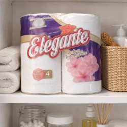 Papel Higiénico DOBLE Hoja *Elegante* (4 rollos x 30 metros)